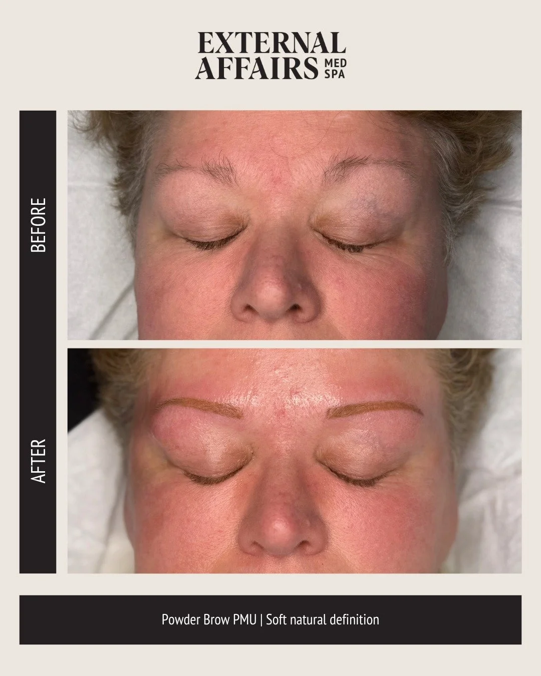 A soft powder finish for natural, lasting definition. 
Tailored to your features.