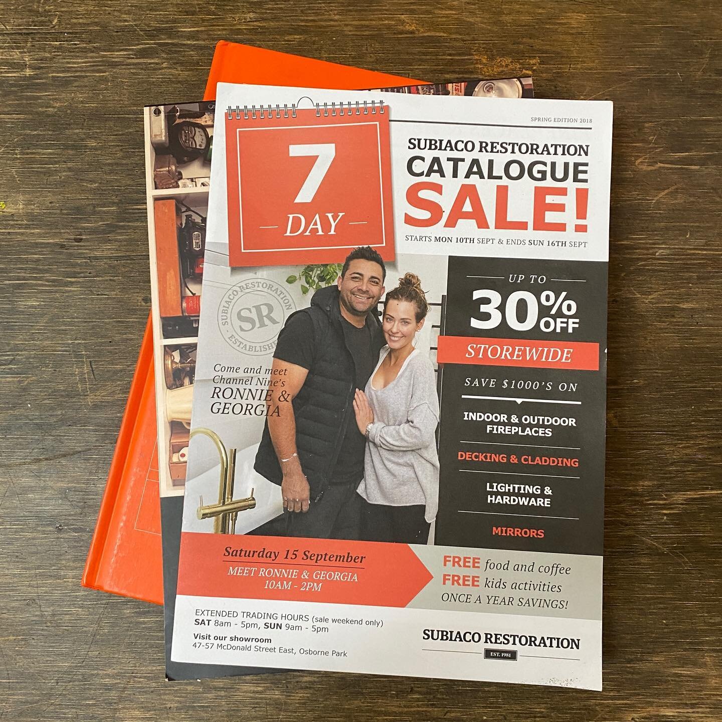 Subiaco Restoration Catalogue! Throwback to when Alysha worked on this with another designer. This was an interesting catalogue which had The Block&rsquo;s TV stars @ronnieandgeorgia showcased. If you view most catalogues, websites, interior, maps ha