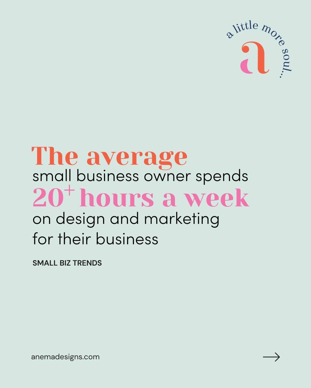 Unlock more time and greater impact with a brand designer!

Did you know that the average small business owner spends over 20 hours per week on design and marketing? 

Imagine reclaiming that time for what truly matters: growing your business and doi