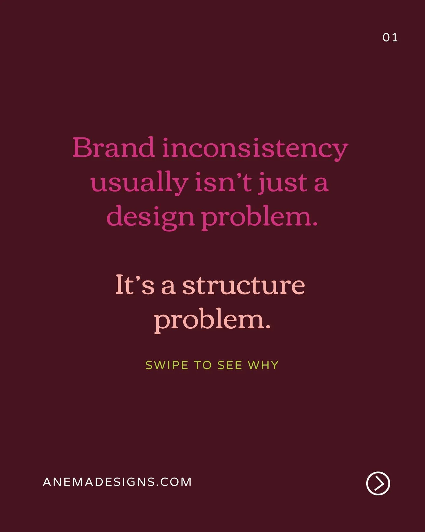 Why do most brands struggle with social media consistency?

The symptom: everything feels off.

The real issue isn&rsquo;t design - it&rsquo;s missing structure.

Without a system:
❌ No content system
❌ No brand guidelines
❌ No repeatable templates
❌