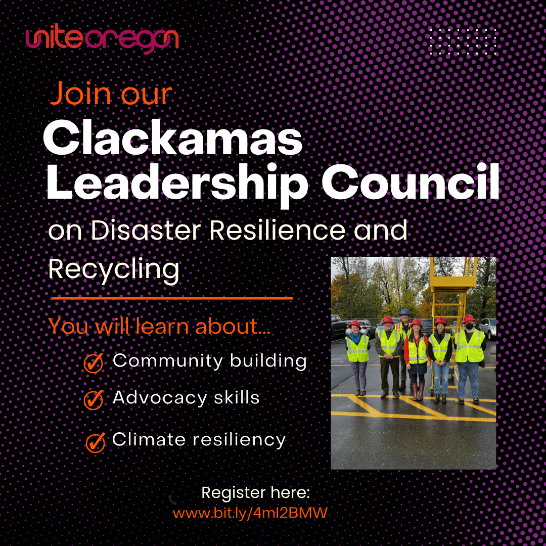 Clackamas County Chapter’s Waste Management Leadership Council