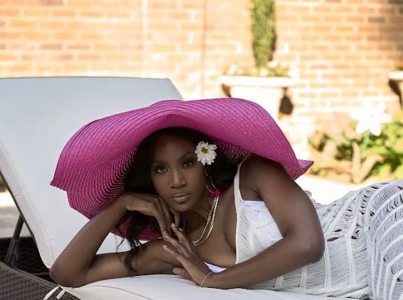 Palm Sunhat - Sunrise Pink