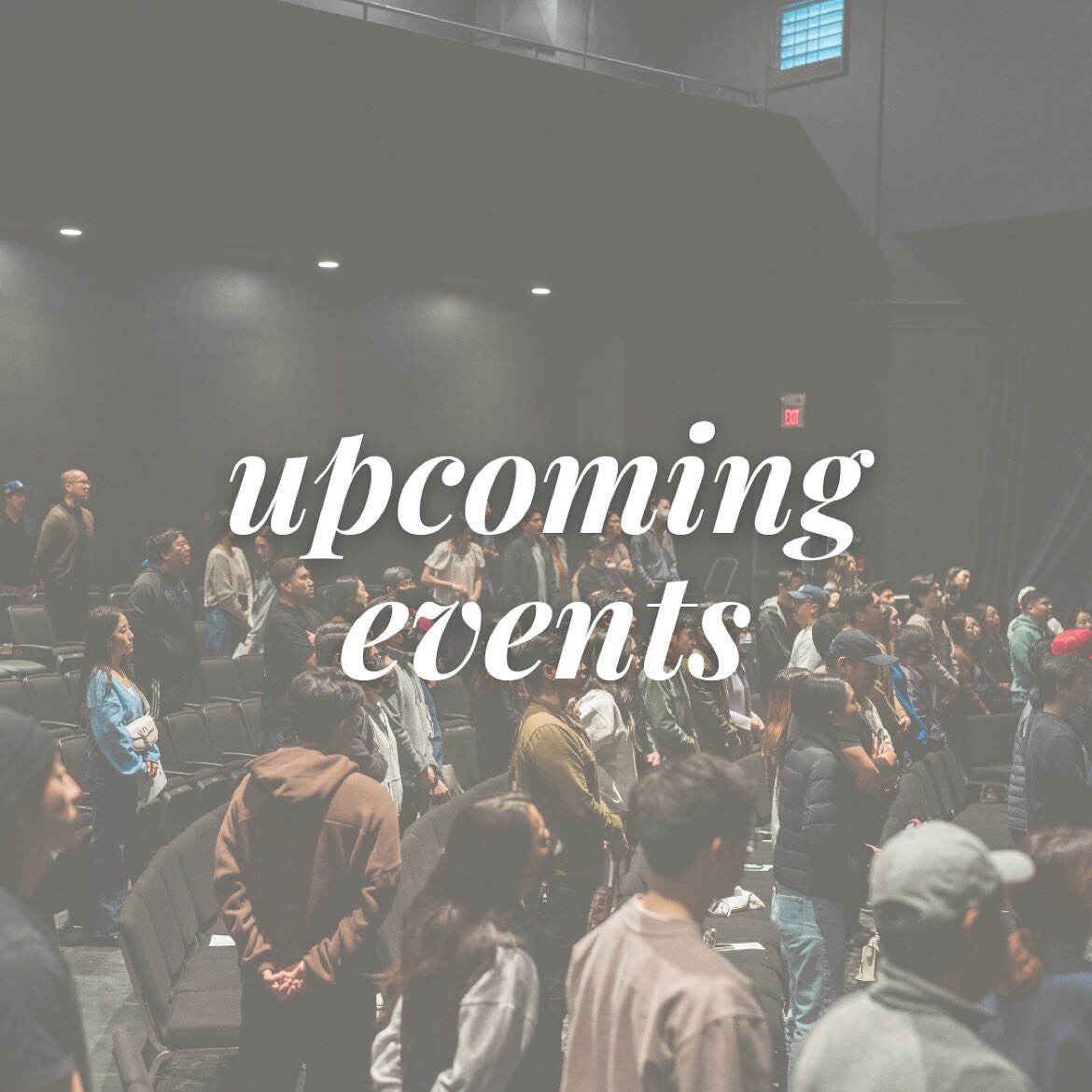 Take a look at our upcoming events in the month of April!