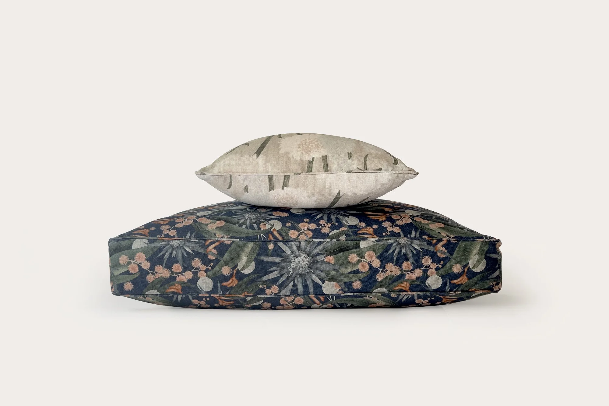 Louise Jones Stellar Petrol floor cushion