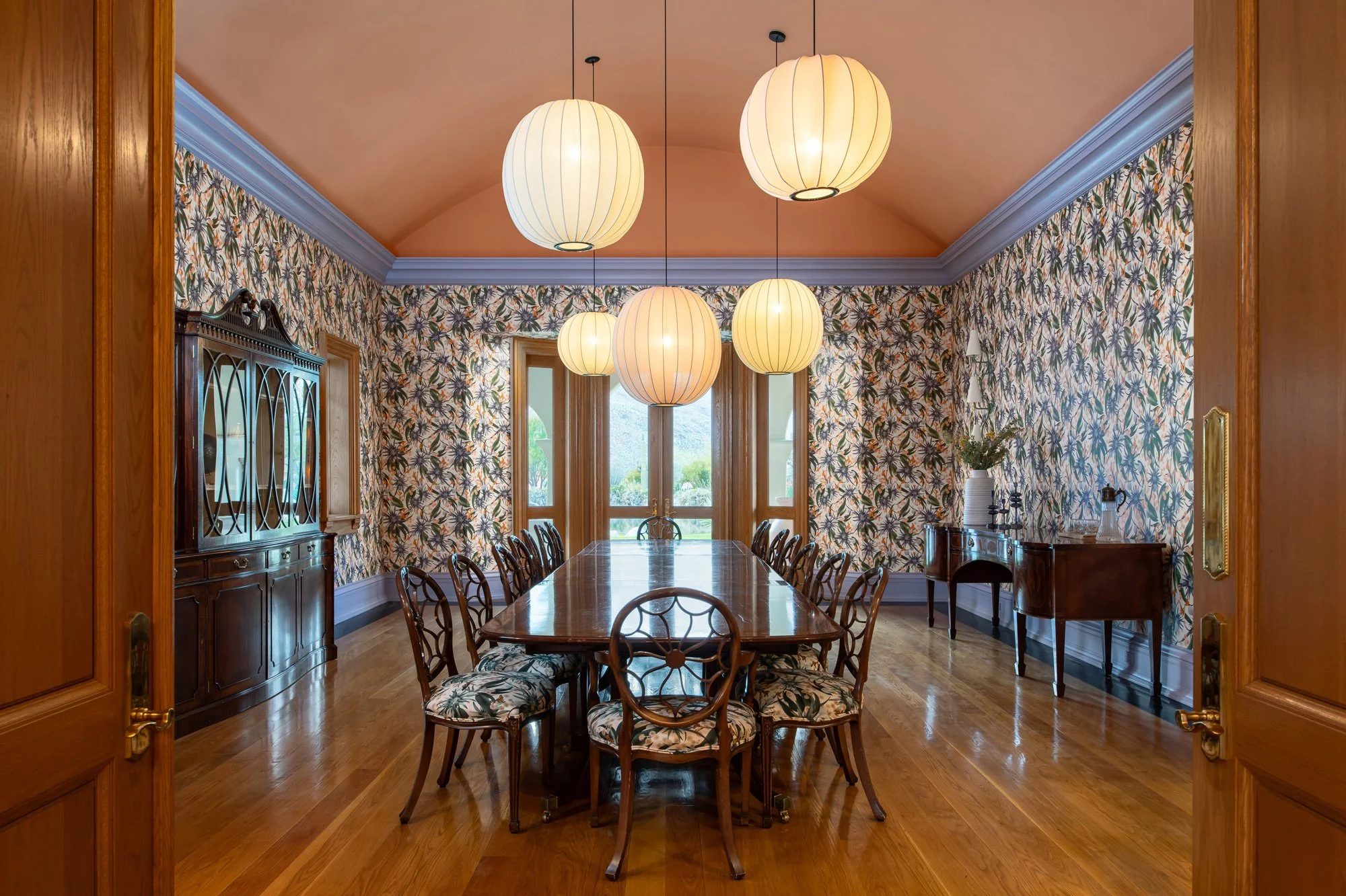 Louise Jones Stellar Peach wallpaper