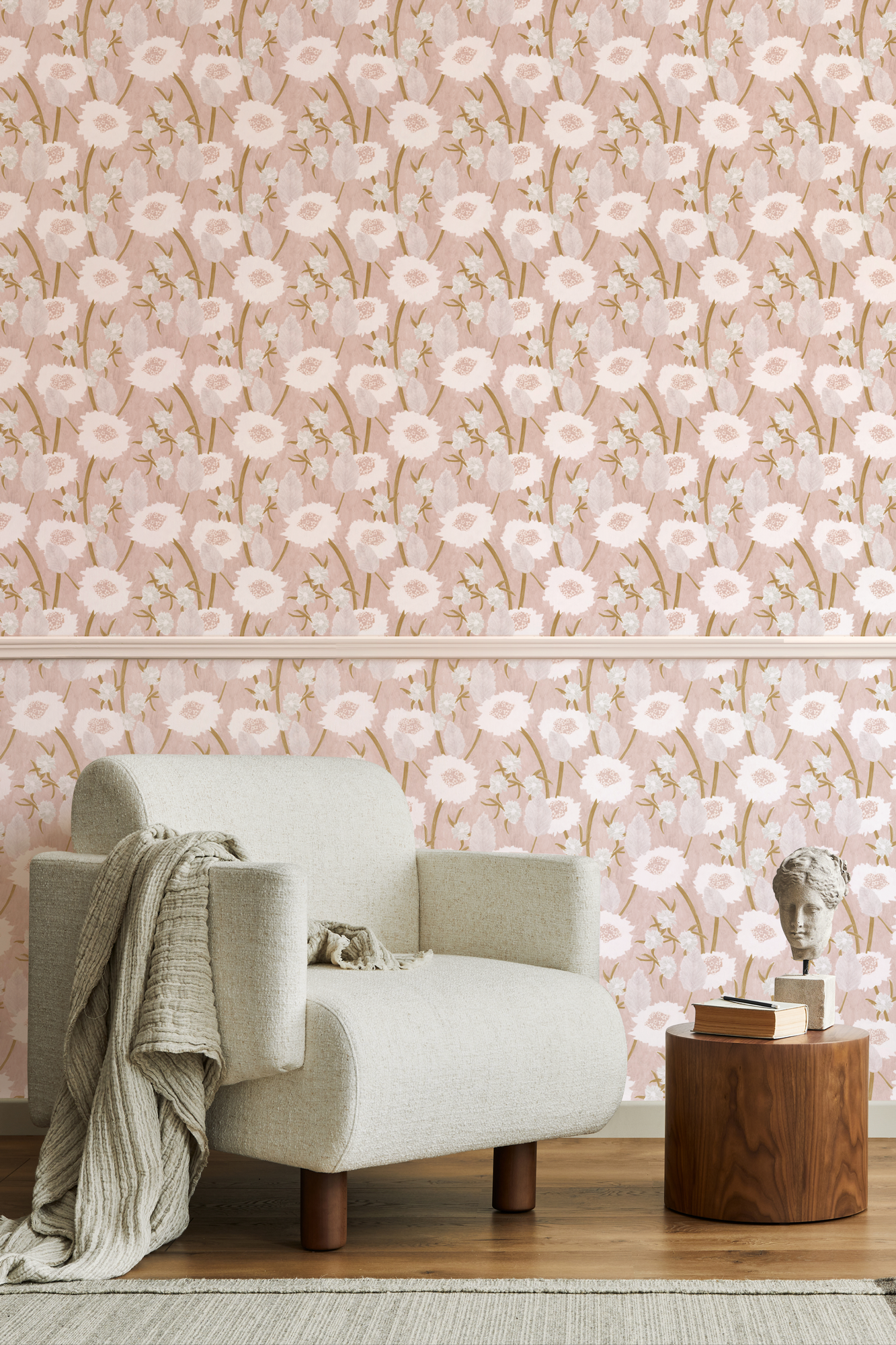 Louise Jones Alice Blush wallpaper