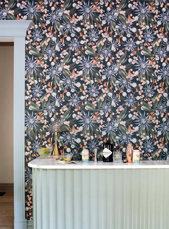 Louise Jones Stellar Petrol wallpaper