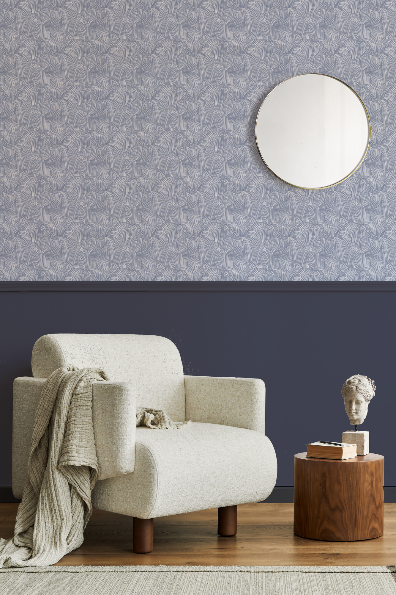 Louise Jones Grass Tree Steel wallpaper