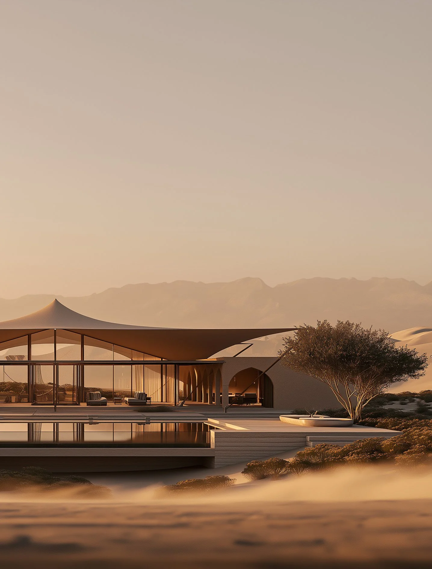 The Dune Pavilion Muscat Oman – Where Time Meets Sand.