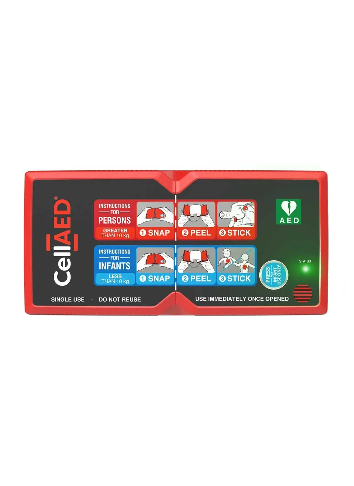 CellAED Handheld Personal Defibrillator — First Class First Aid First
