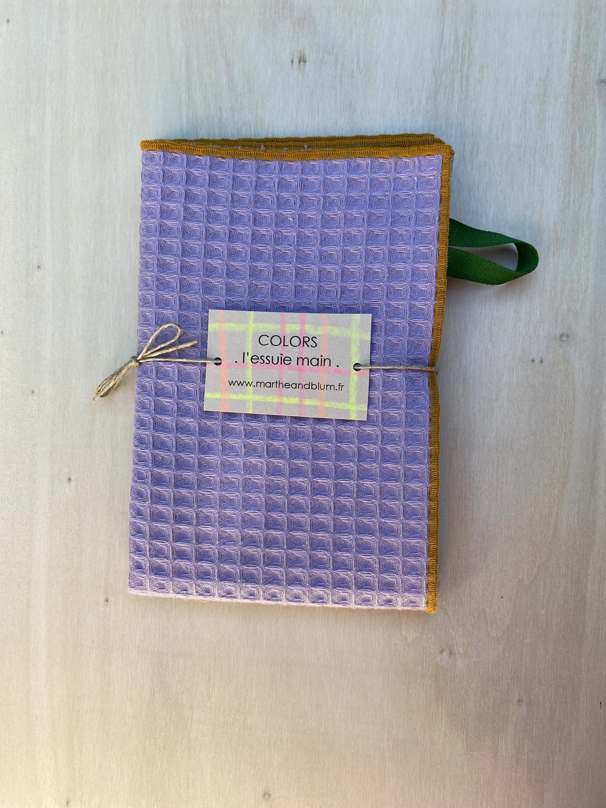 Essuie Main MAUVE Ocre.jpeg
