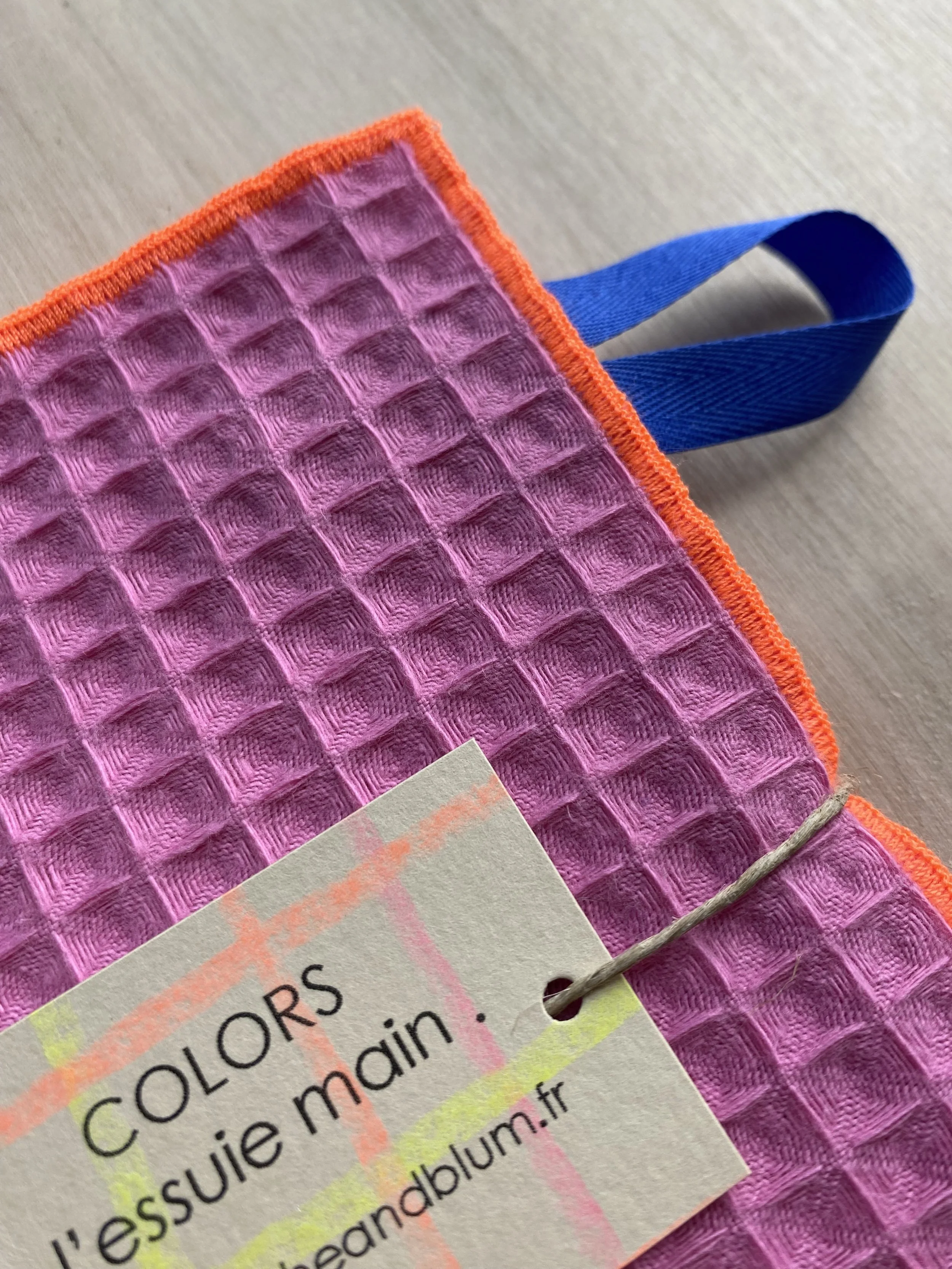 Essuie Main PINK Orange Fluo Zoom.jpeg