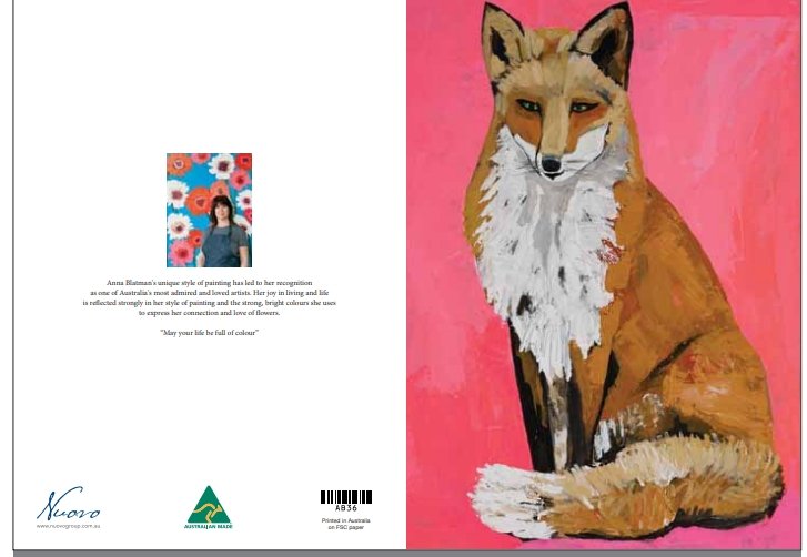 NEW Anna Blatman Prince Fox Card