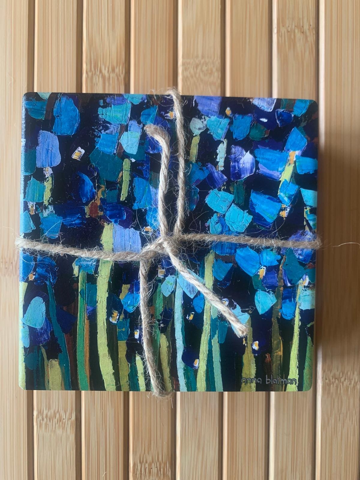 Anna’s Iris Dolomite Set of 4 Coasters