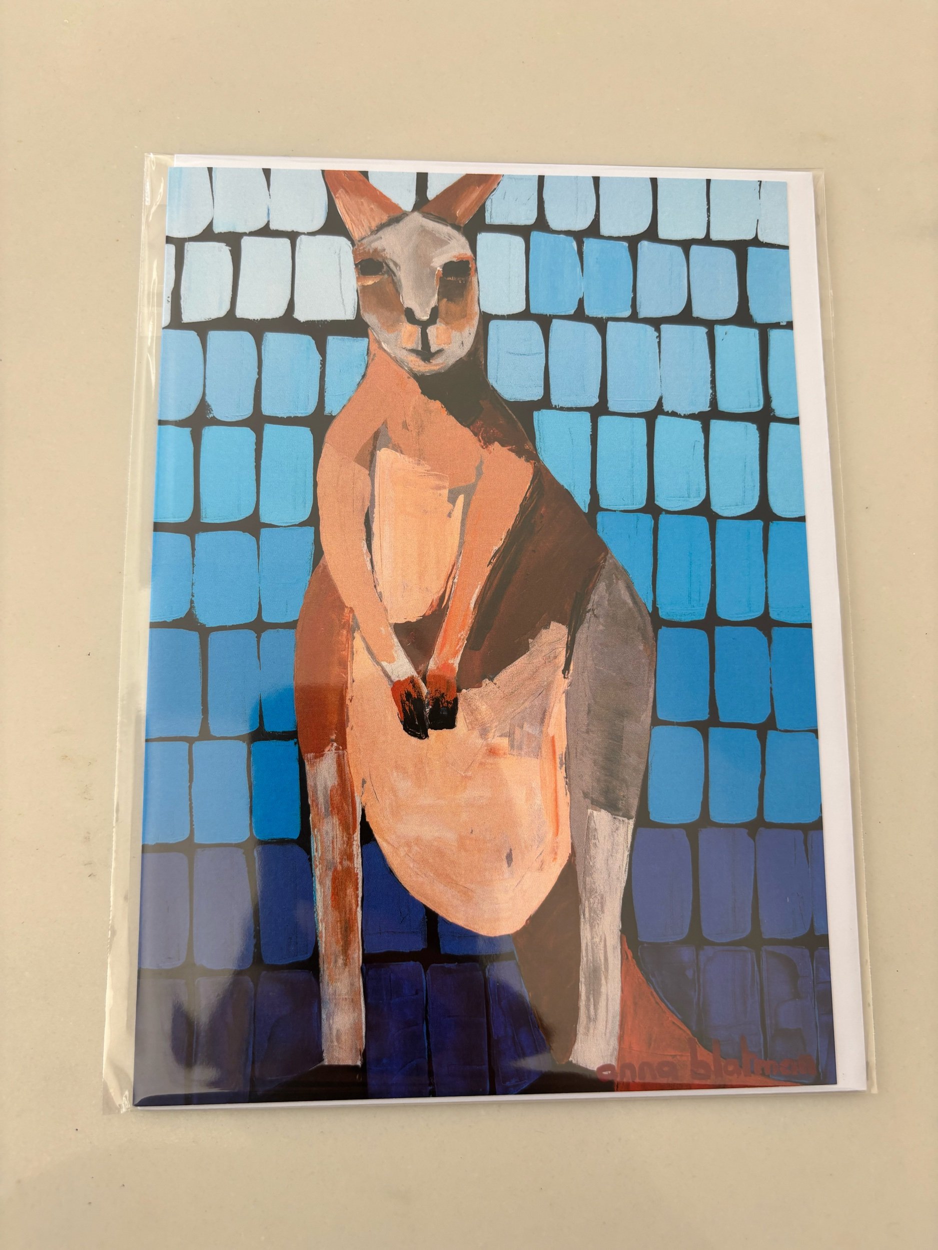 NEW Anna Blatman Kevin The Kangaroo Card