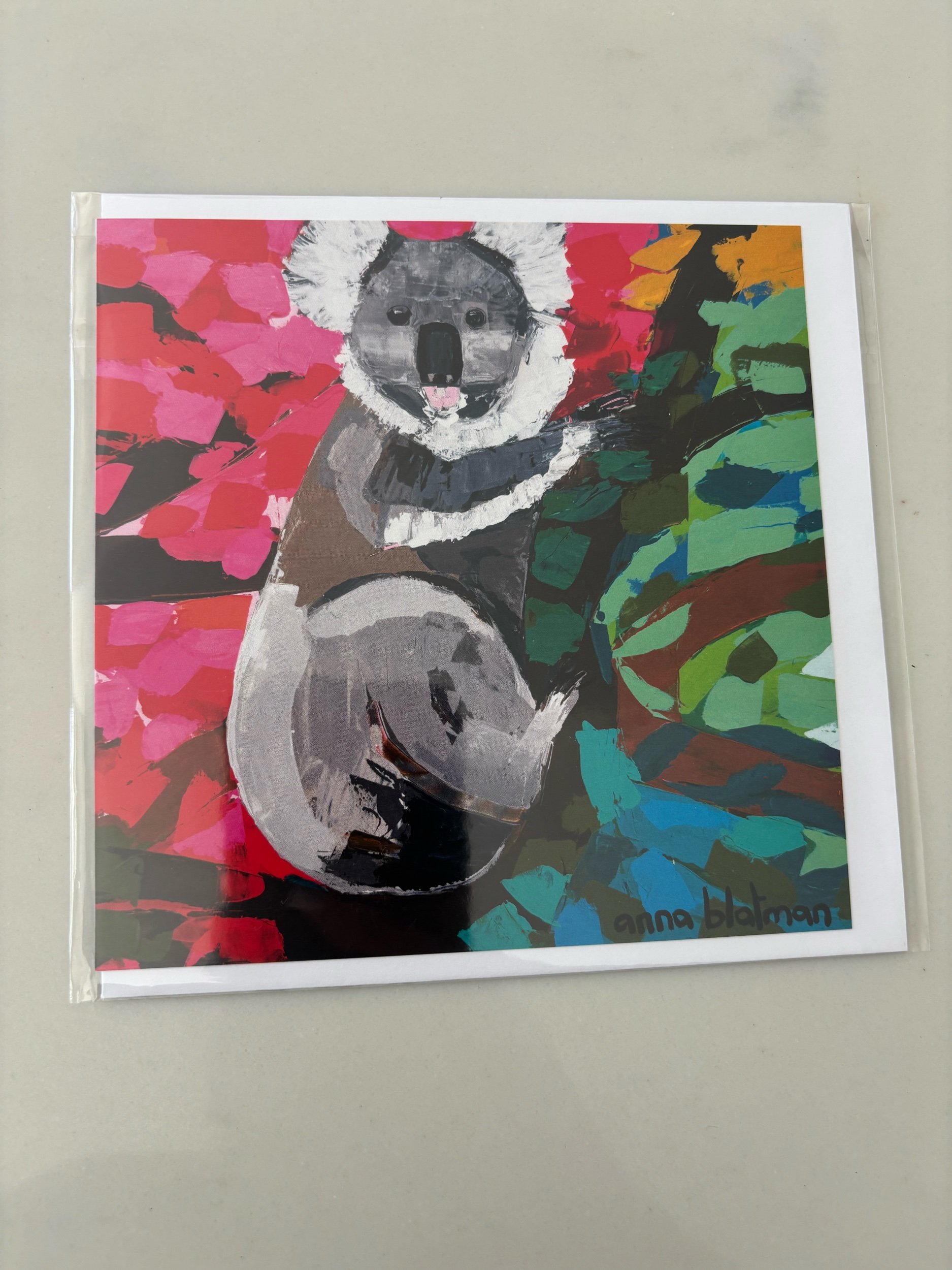 NEW Anna Blatman Koobar Koala Square Card