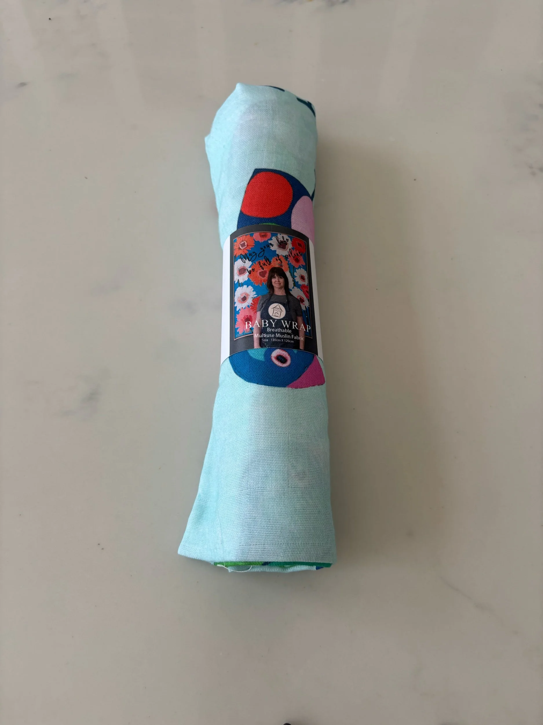 NEW Anna Blatman Peabody  100%  Muslin  Baby   Wrap ( NOV  DELIVERY)