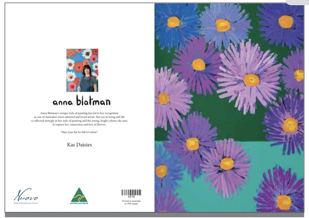 NEW Anna Blatman Kas Daisies  Flower  Card