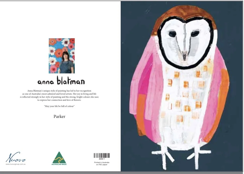 NEW Anna Blatman Parker Owl  Card