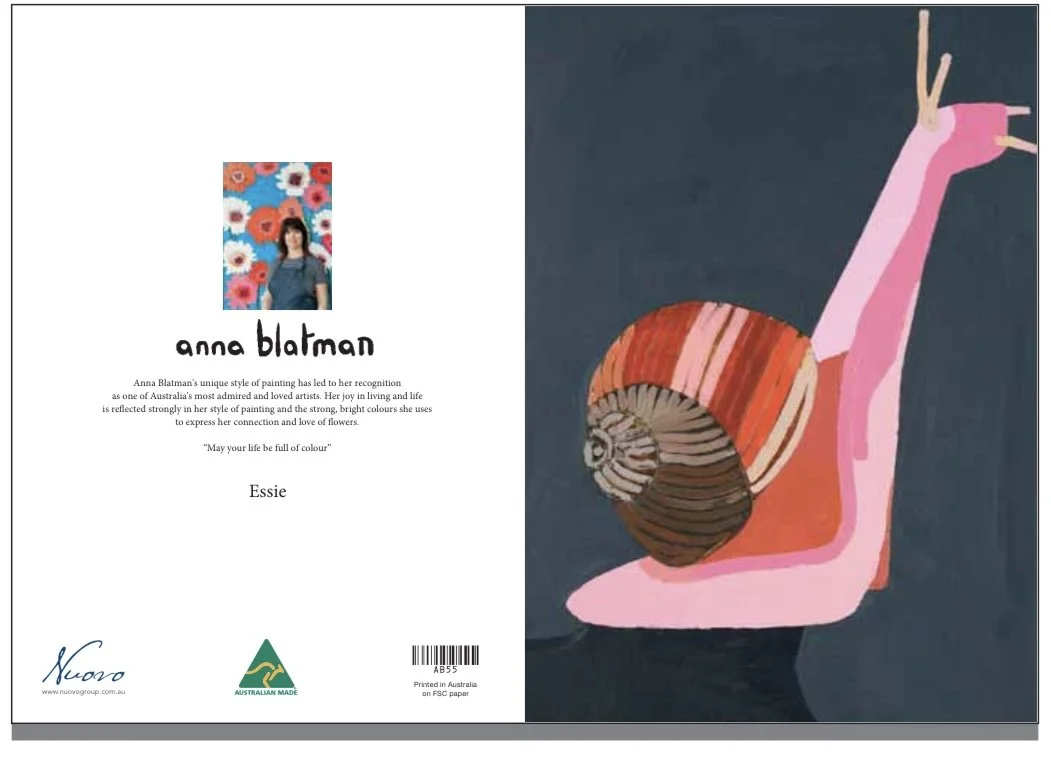 NEW Anna Blatman Essie snail  Card