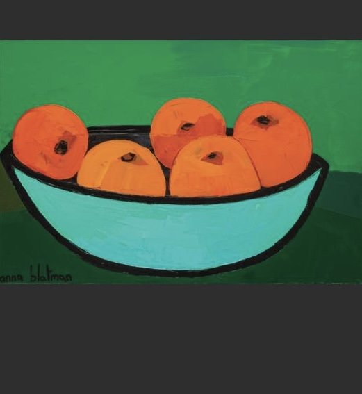 NEW Anna Blatman Seville  Orange Bowl Tea towel