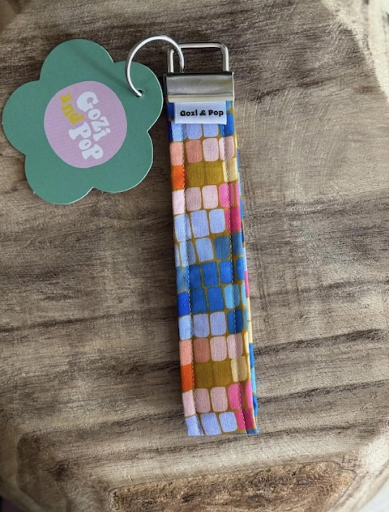 NEW Anna Blatman Croc Multi  Keychain Wristlet