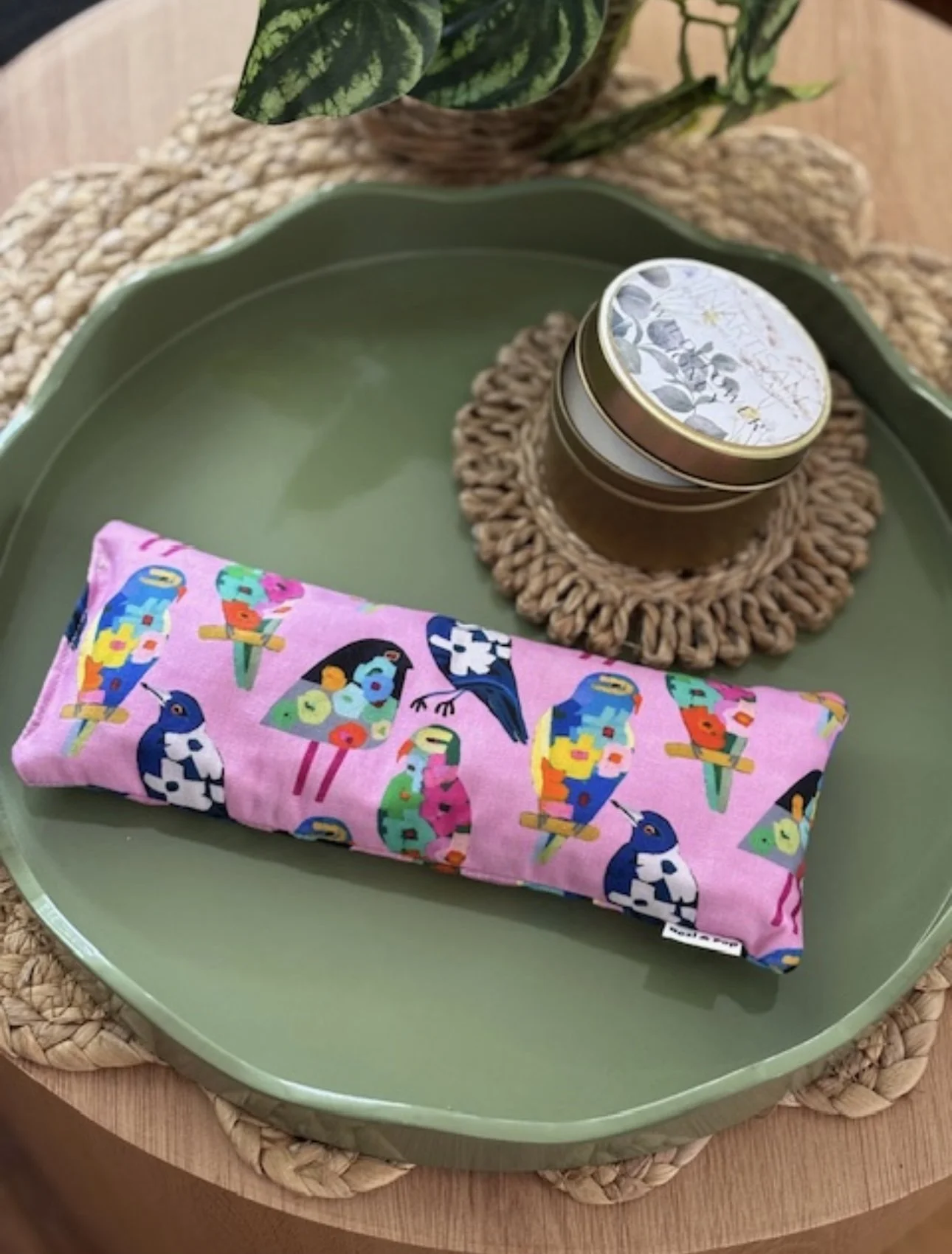 NEW Anna Blatman Flowery Birds  Eye Mask