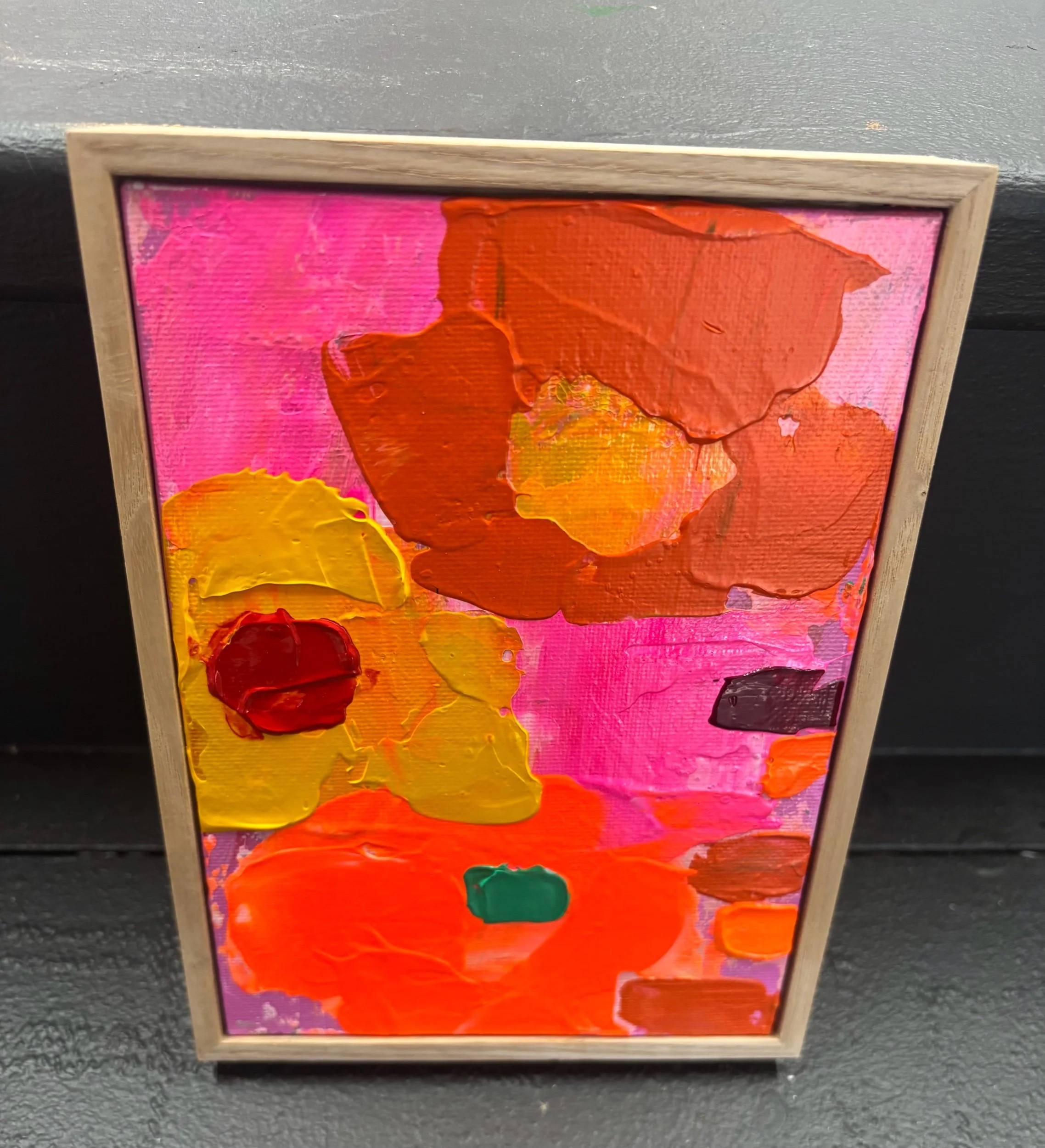 Anna Blatman Original  Flora  Postcard Framed