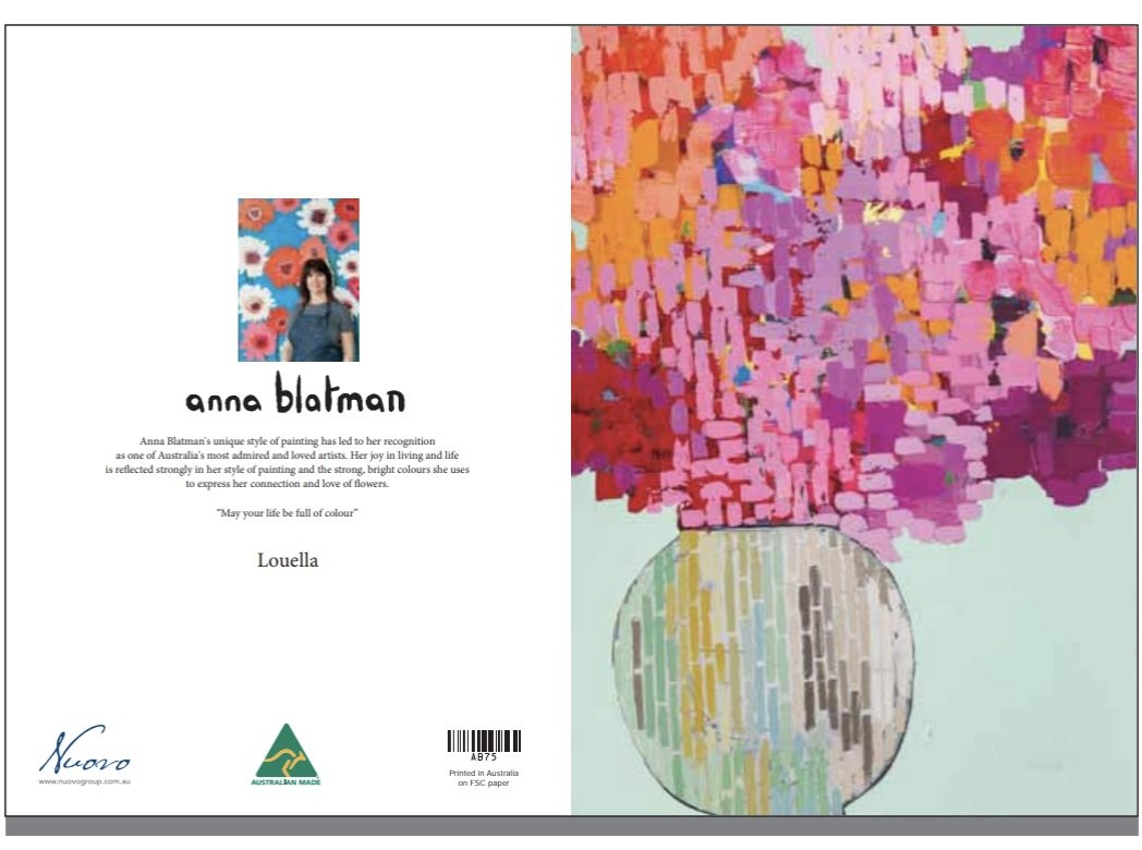 NEW Anna Blatman Louella  Card
