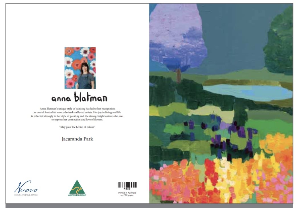 NEW Anna Blatman Jacaranda Park Card