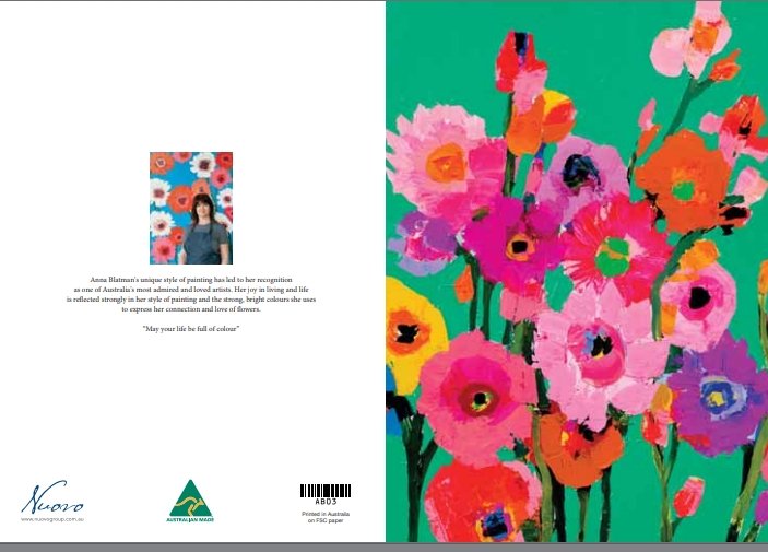 NEW Anna Blatman Paule Flower Card