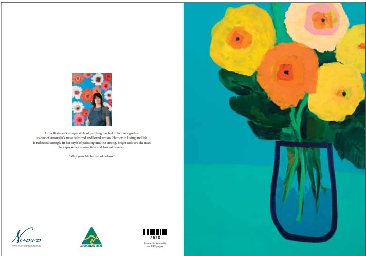 NEW Anna Blatman Eva Flower Card