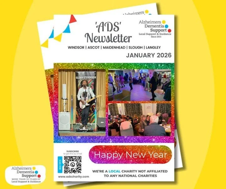 Our January Newsletter is out now! Catch up on our latest activities and news by following this link 
👉  https://tinyurl.com/JAN26-NL

Happy reading! 📰

#ADSCharity #AlzheimersDementiaSupport #BerkshireCharity #DementiaSupport #Maidenhead #Ascot #W