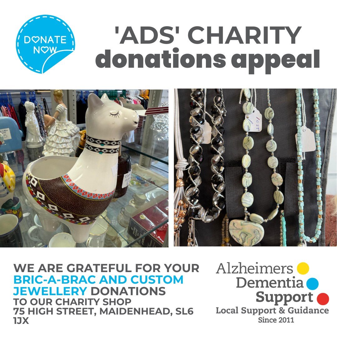 Our 'ADS' Charity shop is on the lookout for lovely bric-a-brac 🏺 and custom jewellery 📿 (the kind that makes people stop and say "oooooh, that's rather nice!🤩 ").

Have you got trinkets with charm, one-of-a-kind jewellery, little treasu