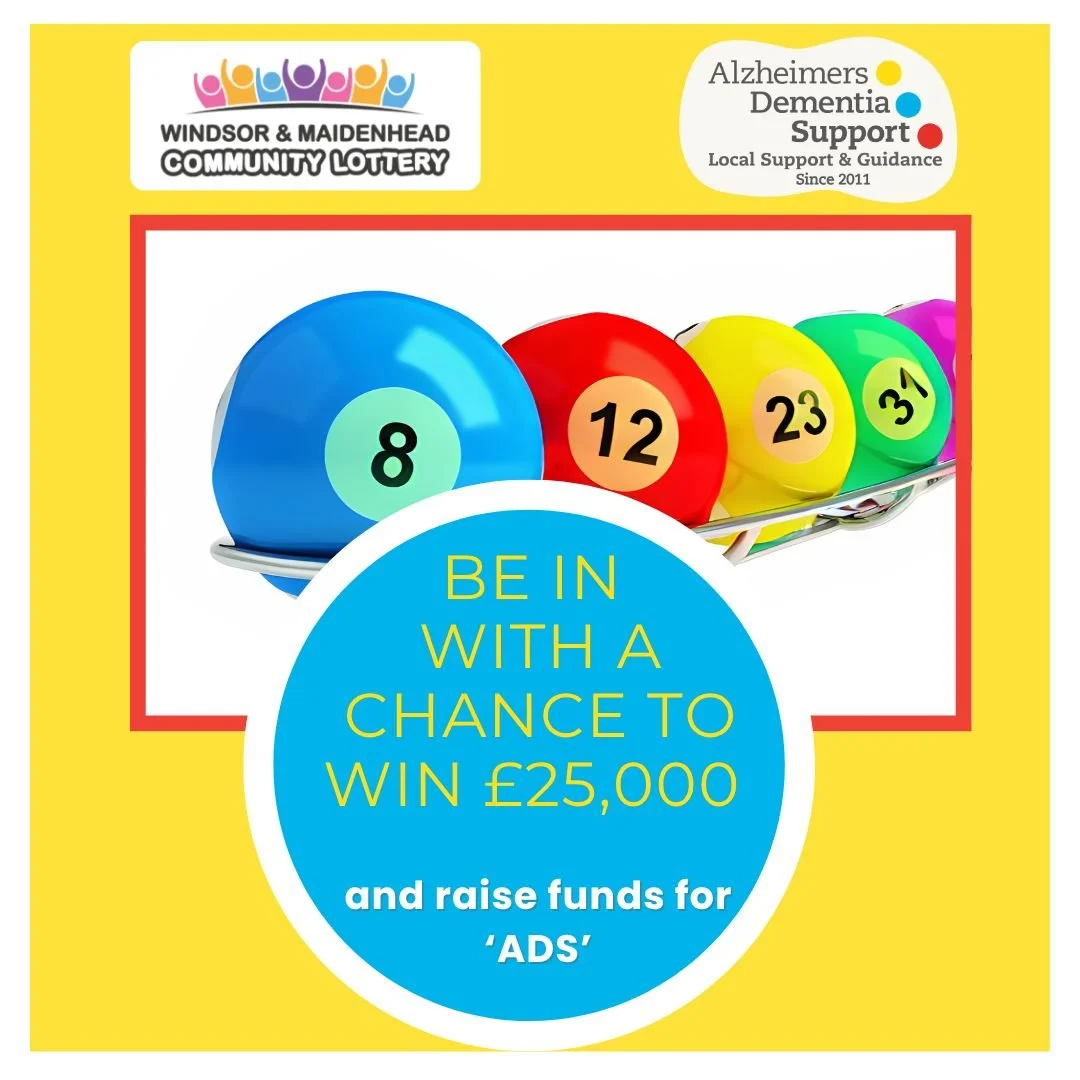 Windsor and Maidenhead Community Lottery is a weekly lottery that raises money for good causes🎗️ in the Royal Borough including us. Raise money for 'ADS' and be in with a chance to win up to &pound;25,000💷🪙💰! Get your tickets today at the 'ADS' R