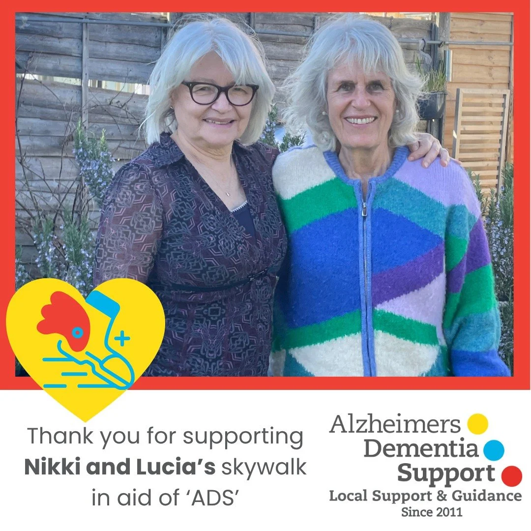 Due to a change in date of a football match, Nikki And Lucia will now be undertaking the DARE Skywalk at Tottenham Hotspur Stadium this week Sunday June 21st at 11.30am  in support of Alzheimers Dementia Support ('ADS' Charity). We are super proud of