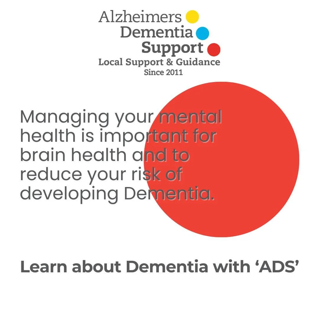 Research suggests that depression can increase the risk of dementia, whether depression occurs in early adulthood, mid-life, or in later life.  Managing your mental health is important. There are many things that you can do to help your mental health