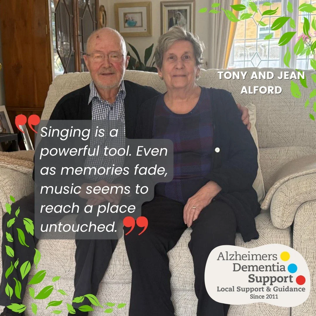Give the gift of hope this summer. Caring for a Person on their &lsquo;Dementia journey&rsquo; can be a very demanding, and
often lonely challenge. Help us be there for those affected by Dementia in your community. Read Tony and Jean&rsquo;s story an