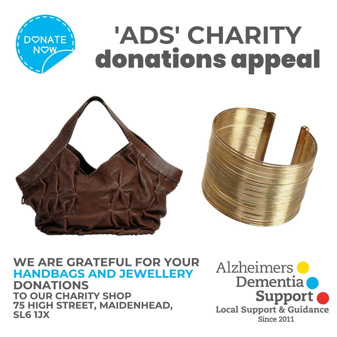 Our stock is running low and we could really use your help to stock up 👜 👝 💍 📿 . We're on the lookout for quality, undamaged, handbags and well looked after jewellery. Thank you for kind, sellable donations that our charity shop can use. Drop off
