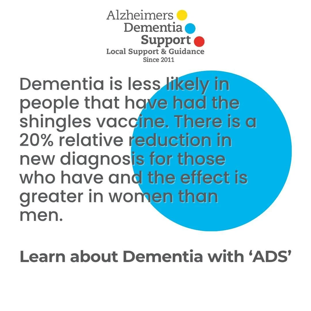 The conclusion is: get your shingles vaccine. To learn more about the link between the shingles vaccine and Dementia visit: https://tinyurl.com/ADS-SHV