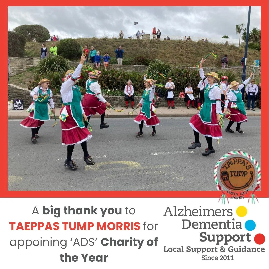 Taeppas Tump Morris at their recent AGM in September voted Alzheimers Dementia Support as their team&rsquo;s charity for this coming year. It is an honour to be their Charity of the Year, We&rsquo;d like to thank all their members for their support a