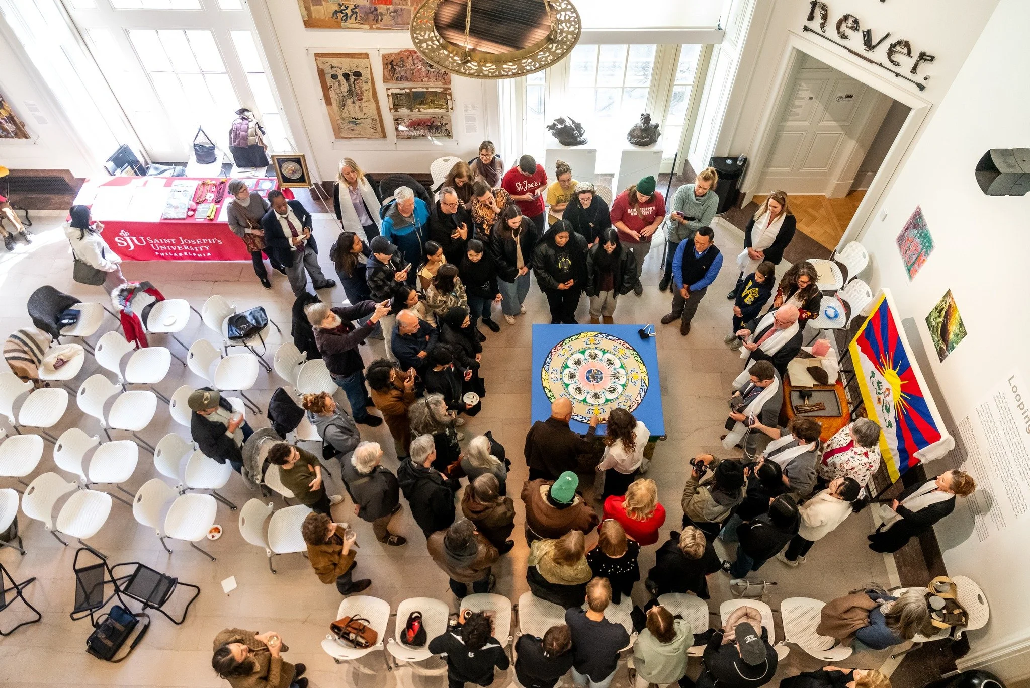 Finding new perspectives at Saint Joseph University &ndash; Venerable Lama Losang Samten spent the week at the Maguire Museum creating a sand mandala in the Great Hall. I hope to talk more about this project on the blog, it was an amazing experience!