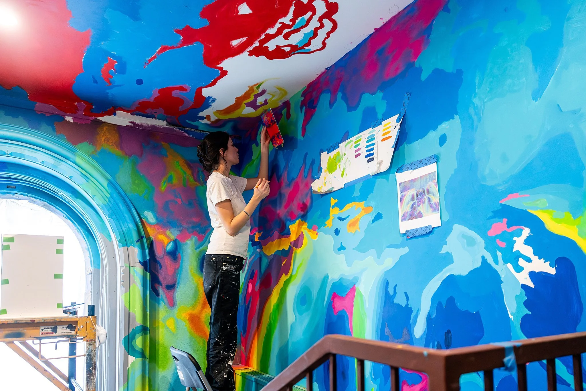 Been checking up on the Ministry of Awe installation &mdash; opening weekend is coming soon! @moaphilly