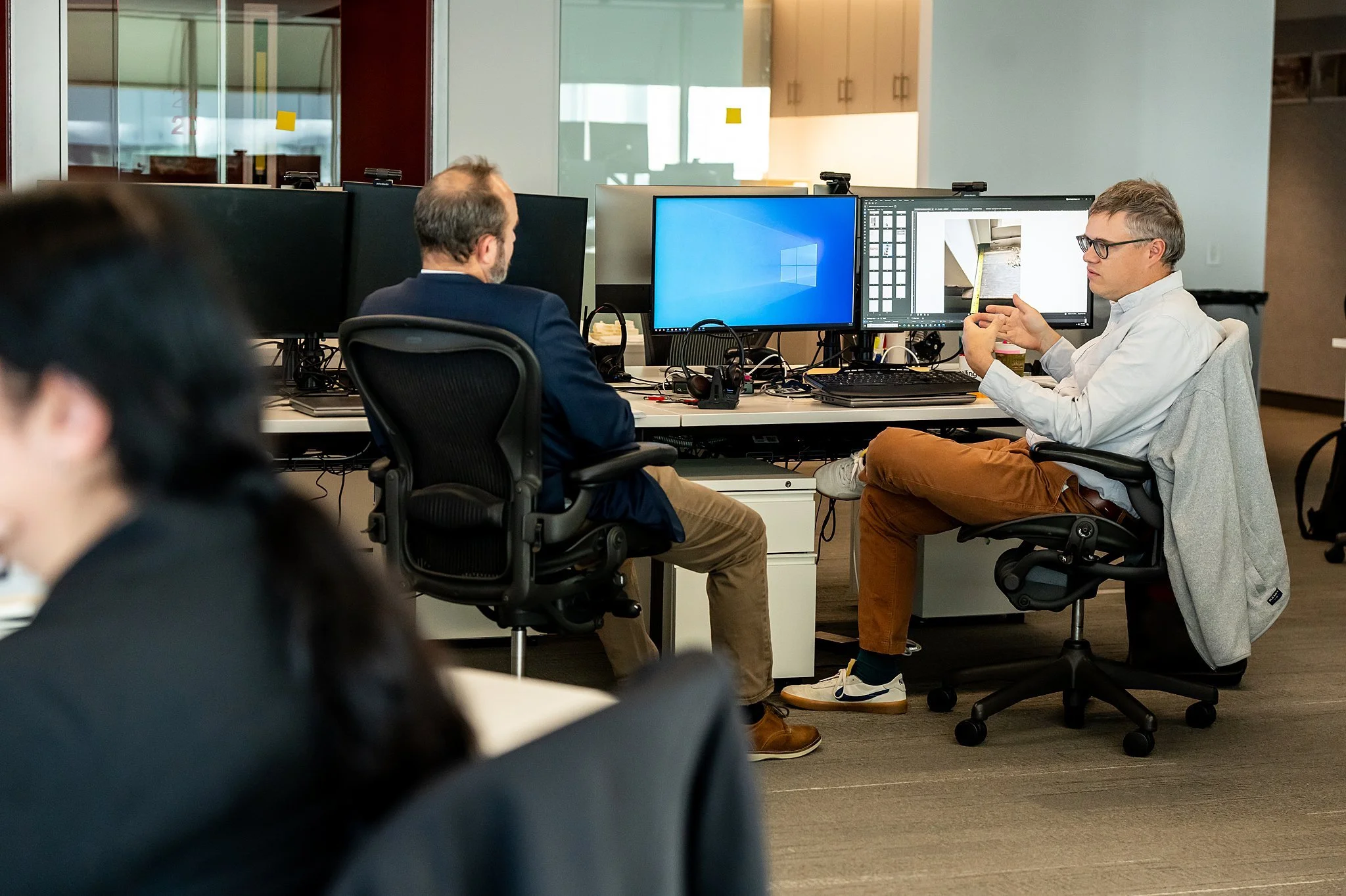 Stock photos feel generic. Real photos build trust.
People want to see you, your team, your space, your work&mdash;not a staged version of it.
