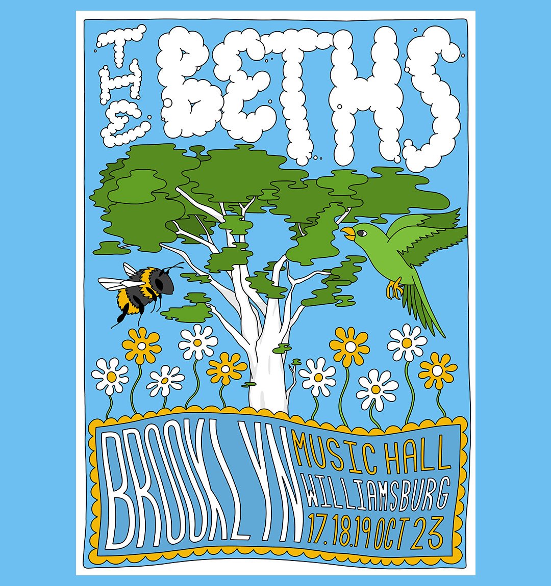 The Beths Brooklyn Poster
