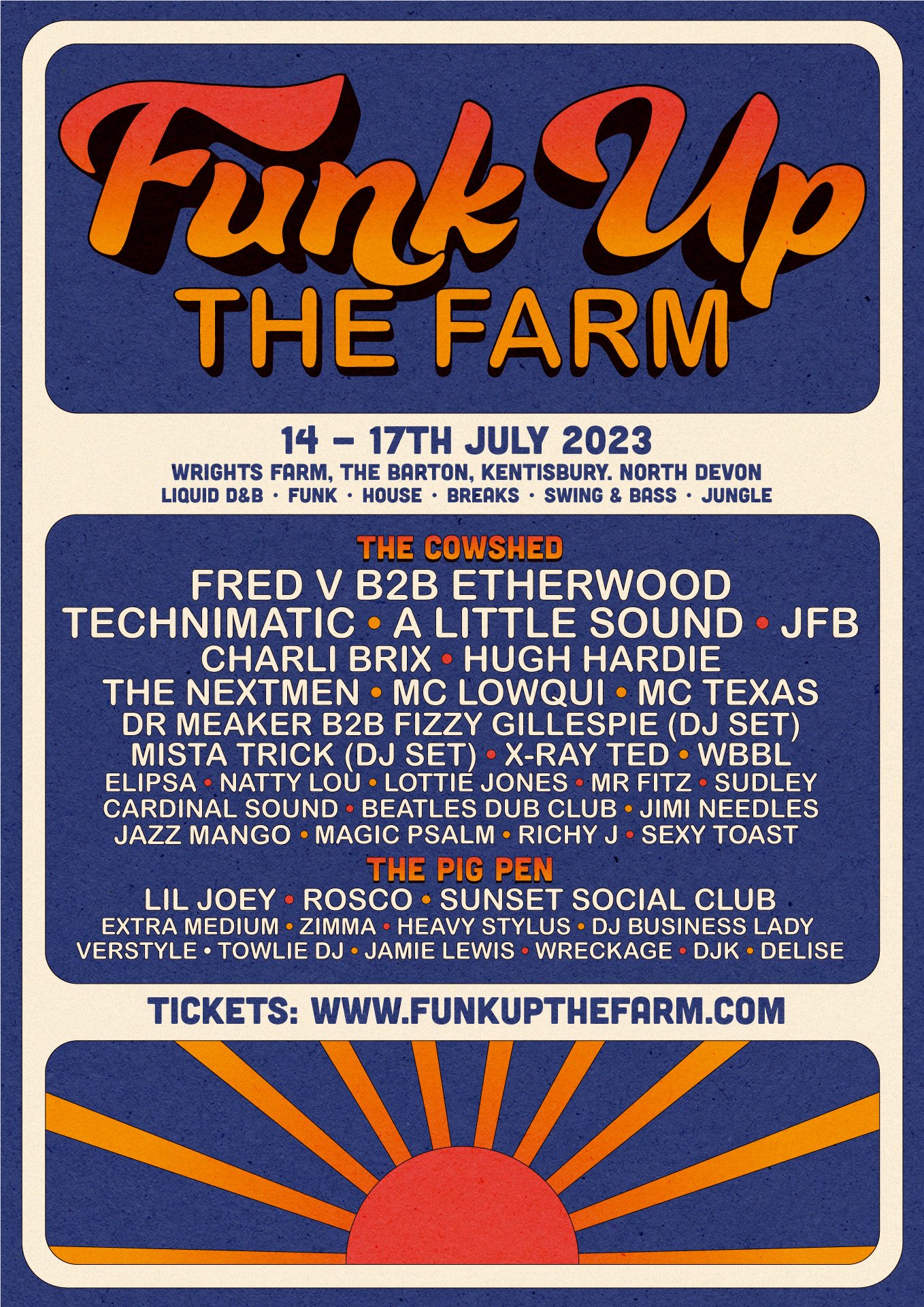 Funk Up The Farm Festival Poster