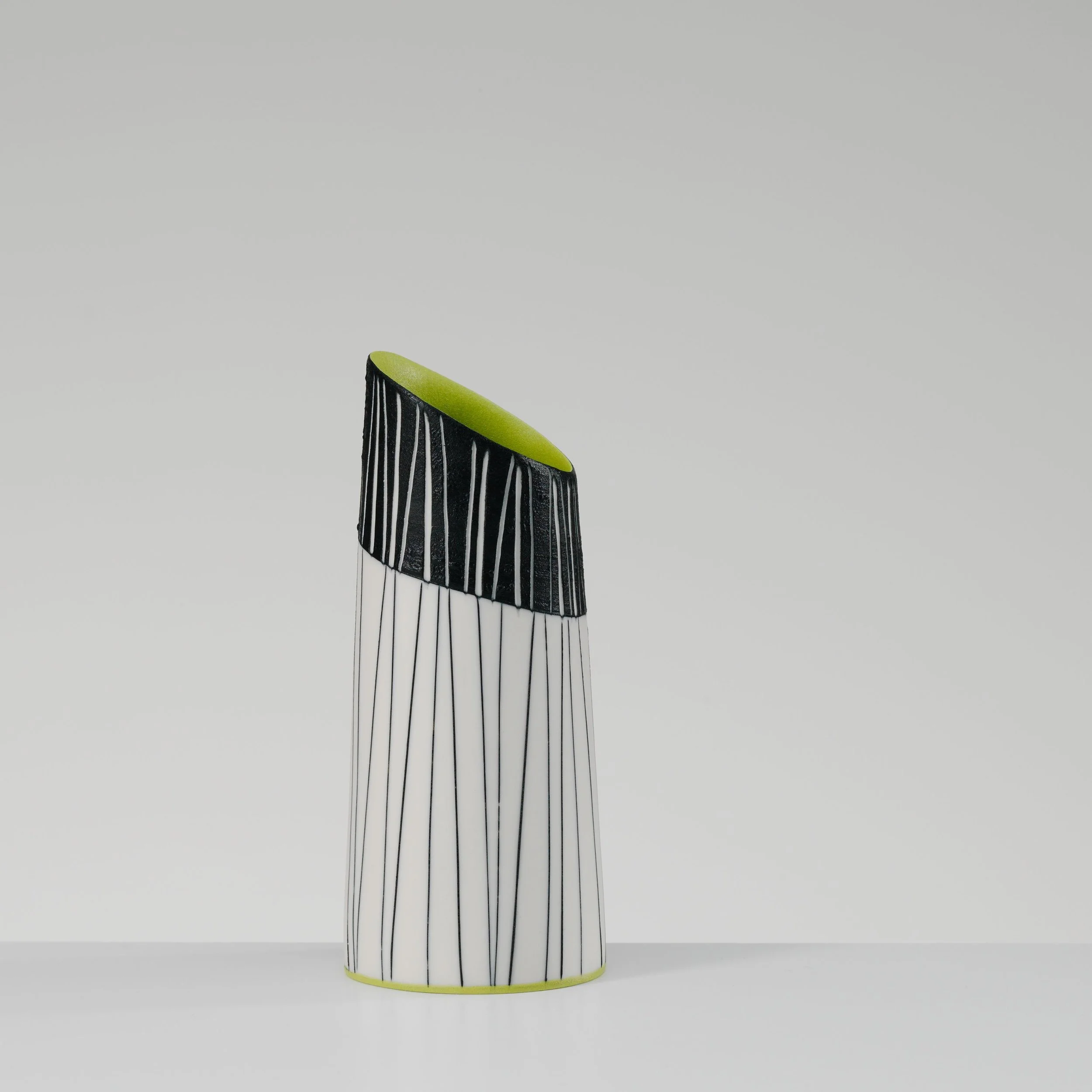 Small Vase with Chartreuse Interior