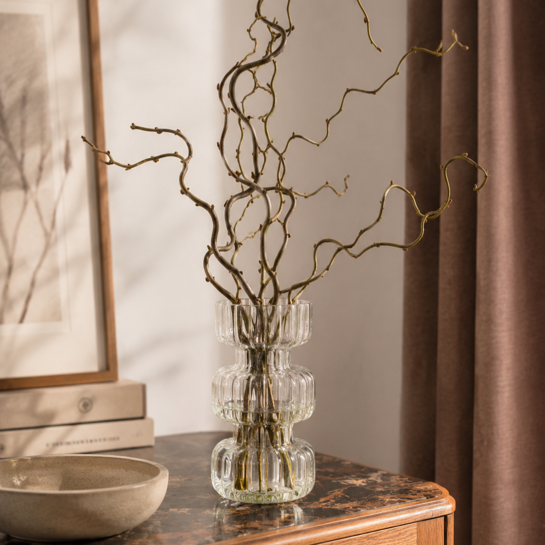 Sculptural vase for the living room