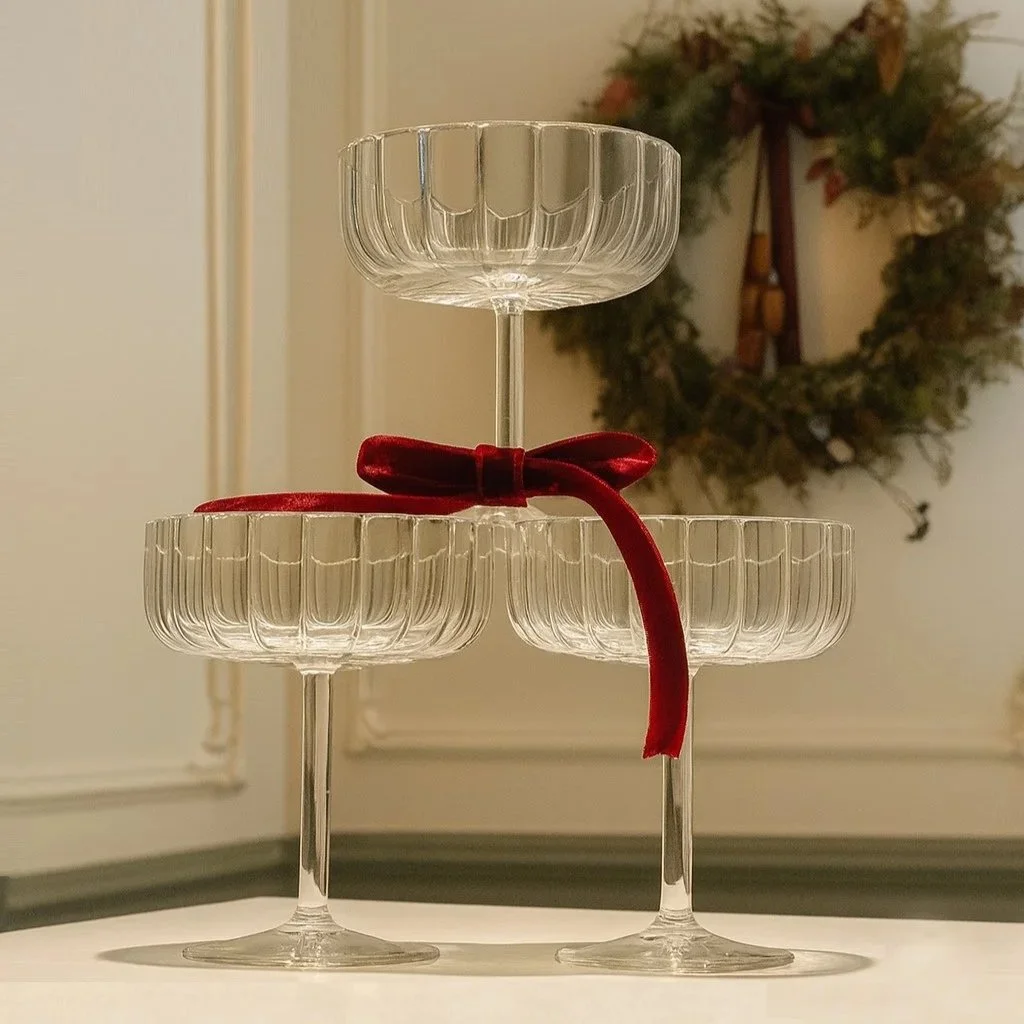Luxury handmade champagne glasses