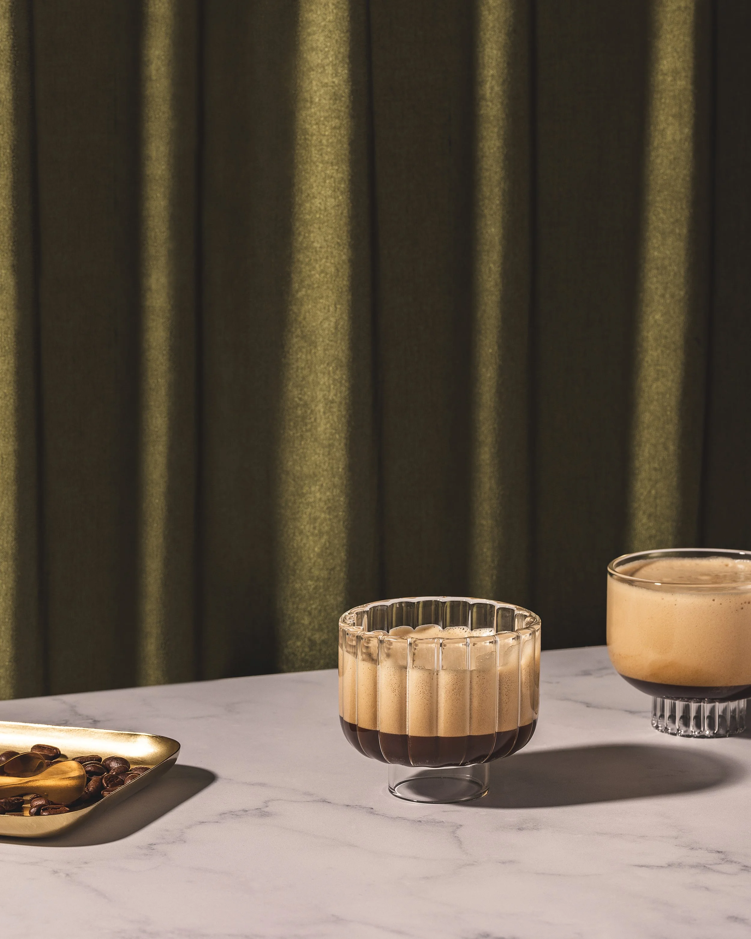 Luxury handmade glassware set with carafe